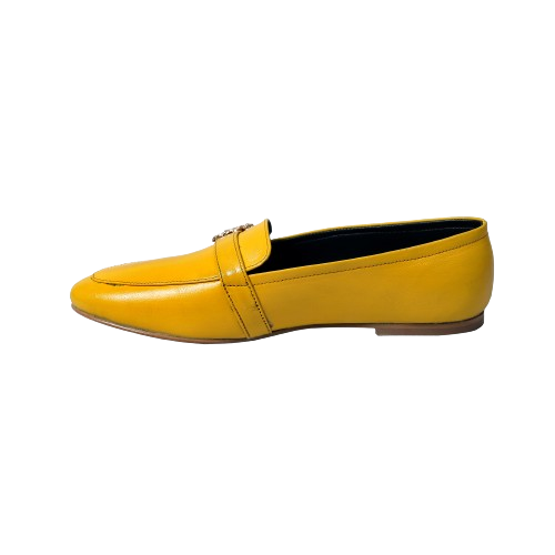 Dacuir Radiance Series Yellow Pure Leather Loafers for Women | Girls. Timeless Style & Comfort